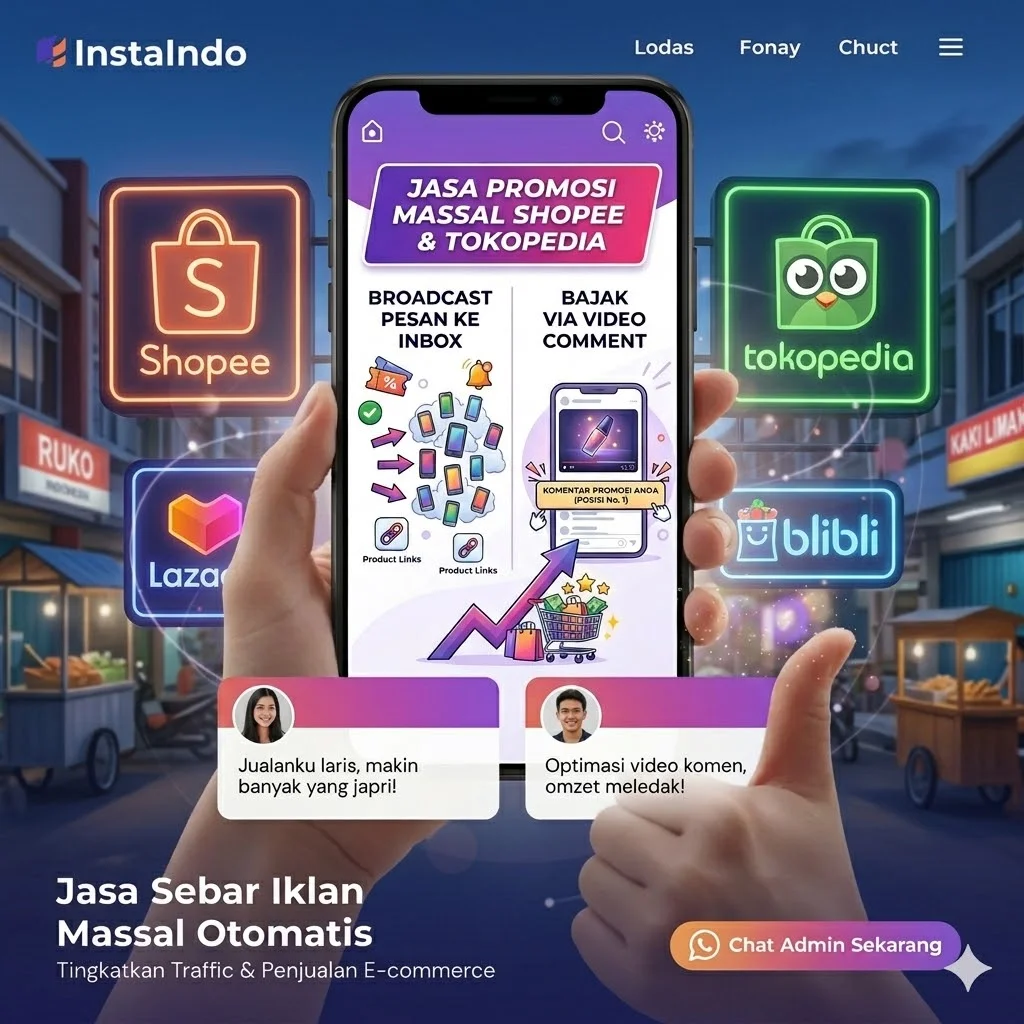 Jasa Promosi Massal & Sebar Iklan Shopee Tokopedia
