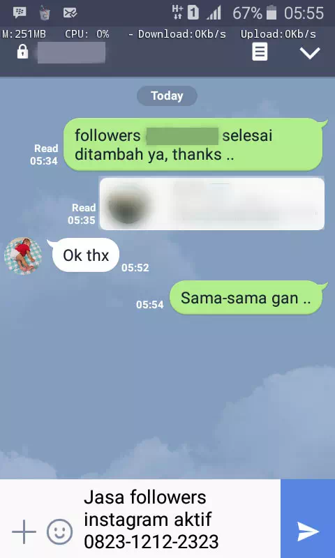 Review pelanggan tentang keamanan dan kecepatan jasa InstaIndo