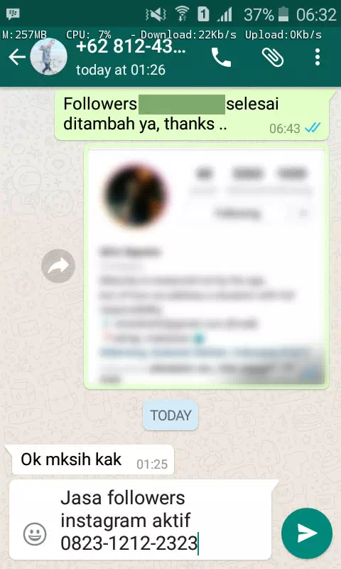 Review pelanggan tentang keamanan dan kecepatan jasa InstaIndo