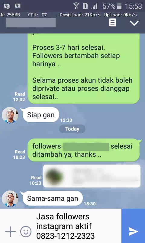 Review pelanggan tentang keamanan dan kecepatan jasa InstaIndo