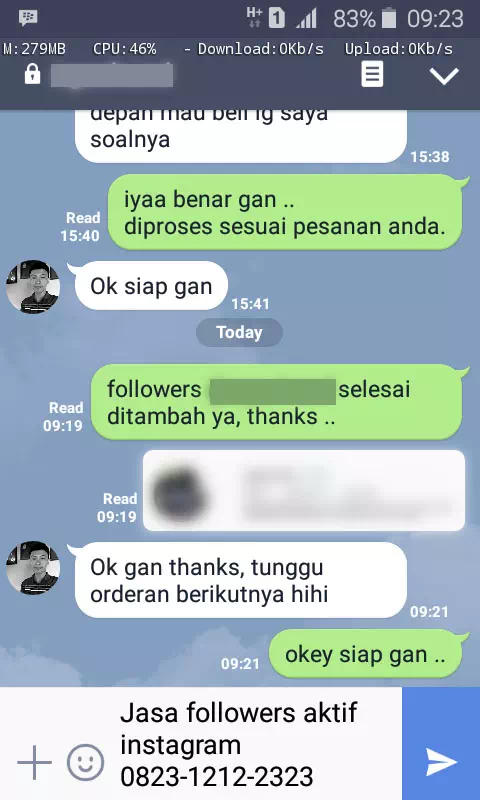 Review pelanggan tentang keamanan dan kecepatan jasa InstaIndo